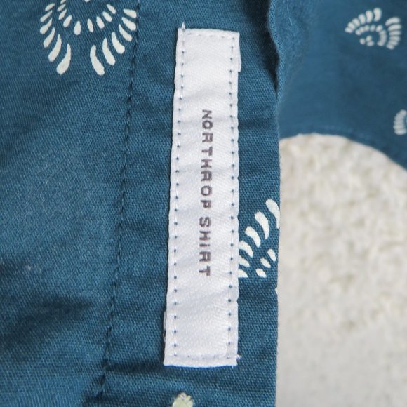 Goodfellow* Men's Short Sleeve Button Down Curved Hem BOHO Slim Shirt~ Size‎ XXL - Picture 6 of 12